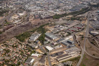 Vue d'ensemble d'un site d'implantation en région Sud